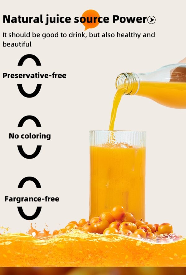 Freshly Squeezed Sea Buckthorn juice 210ml - Image 3