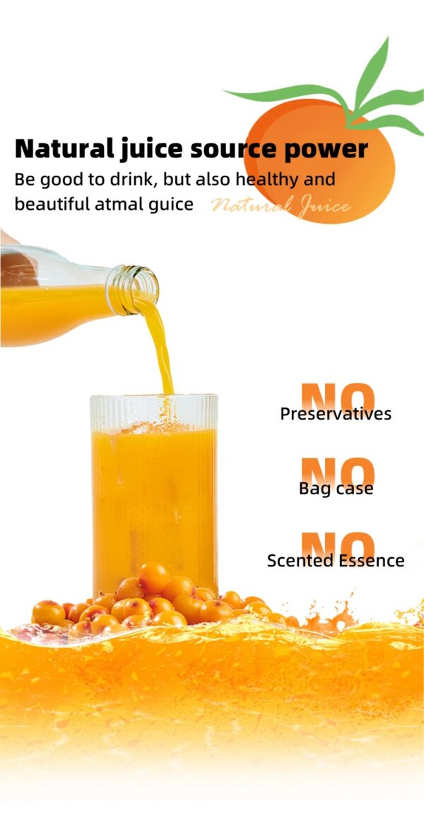Freshly Squeezed Sea Buckthorn juice 300ml - Image 3