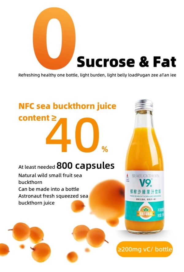Freshly Squeezed Sea Buckthorn juice 300ml - Image 4